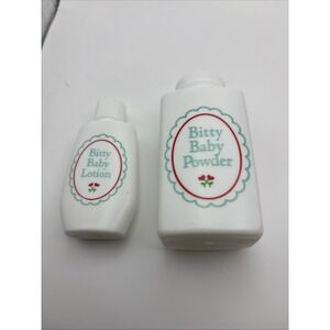 American Girl Pleasant Company Bitty Baby‎ Powder &  Lotion White Bottle